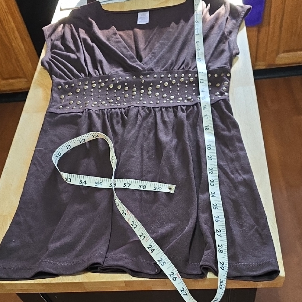 Brown Studded Top